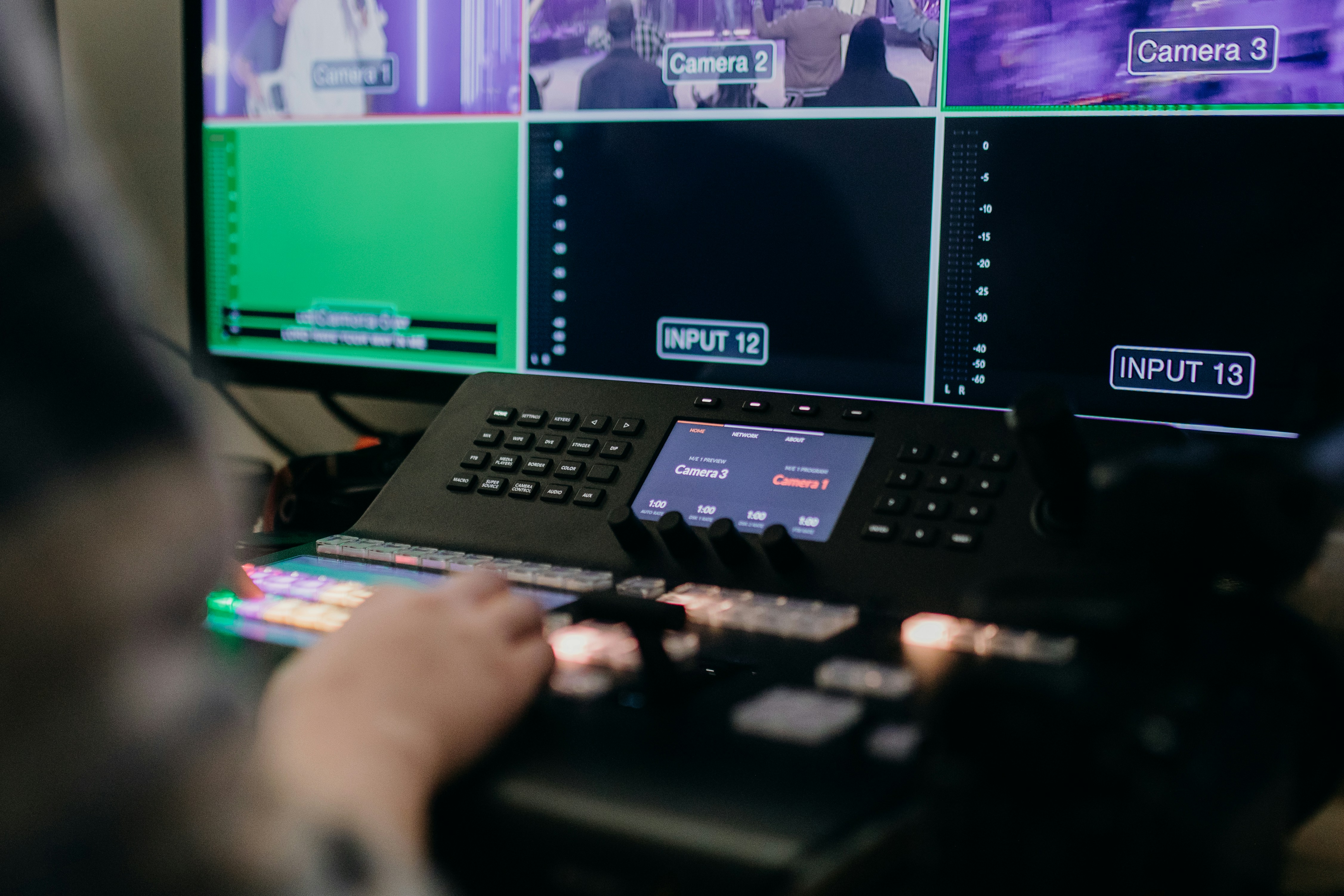 Bildregie und Multiview einer Live-Produktion